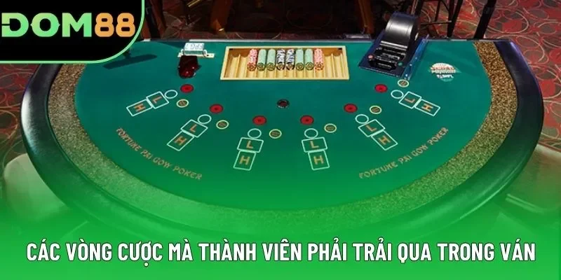 Các vòng cược mà thành viên phải trải qua trong ván Các vòng cược mà thành viên phải trải qua trong ván